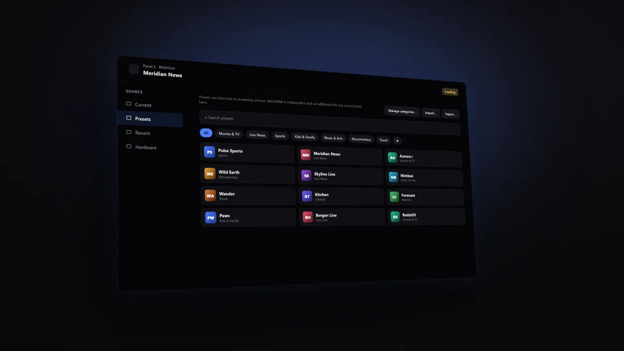 Preset library